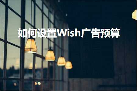 璺ㄥ鐢靛晢鐭ヨ瘑:濡備綍璁剧疆Wish骞垮憡棰勭畻